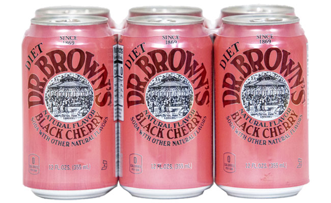 Dr. Brown's Diet Black Cherry 6pk